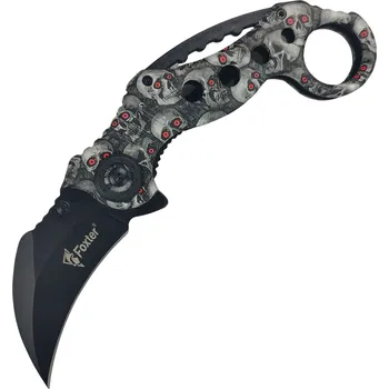 kapesní nůž Foxter Knives Karambit 2760 Skull
