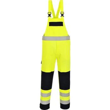 Pánské kalhoty PORTWEST Kalhoty Hi-Vis Multi-Norm FR63 s laclem POR-FR63YNRM M Žlutá/navy