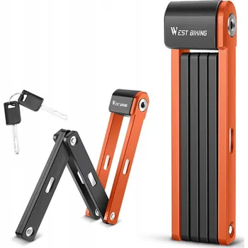 Zámek na kolo Zabezpečení kola skládací zámek West Biking Přenosný skládací zámek na kolo