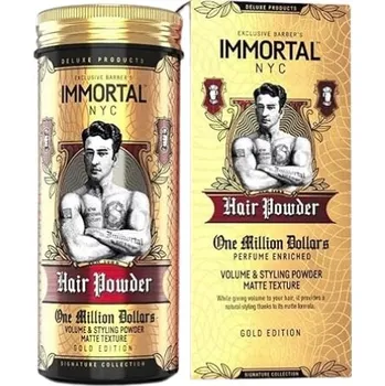 Stylingový přípravek Immortal One Million Dollars Powder pudr pro objem a fixaci 20 g