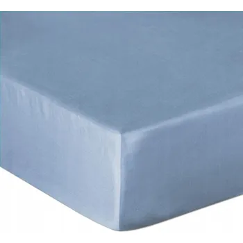 Prostěradlo Prostěradlo z bavlněného saténu s gumou modré