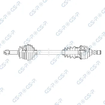 Hřídel nápravy Hnací hřídel GSP 260019