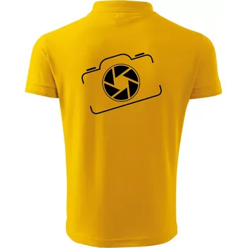 Pánská košile Zrcadlovka obrys - Polokošile pánská Pique Polo 203 - L ( Žlutá )