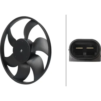 Chladič motoru Větrák, chlazení motoru HELLA 8EW 366 420-241