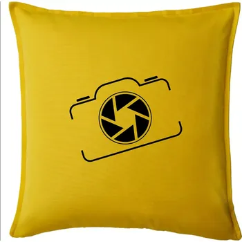 Polštář Zrcadlovka obrys - Polštář 50x50 - 50x50 - Pouze potah ( Žlutá )