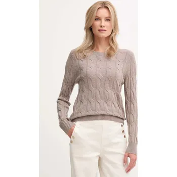 Pánské oblečení Vlněný svetr Tommy Hilfiger WW0WW43586 hnědá 84X, vel. XXL