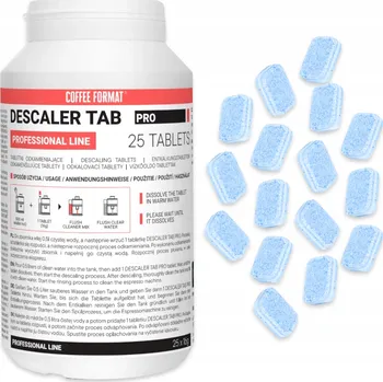 Coffee Format descaler tab PRO 25x16g Odvápňovací tablety do kávovaru