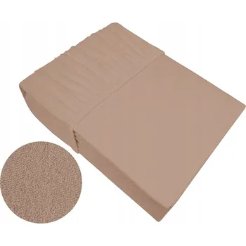 Prostěradlo Froté Prostěradlo 100x200 s gumou BÉŽOVÉ 25 cm
