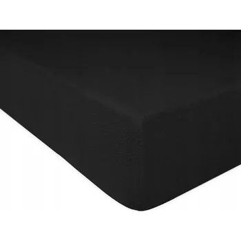 Prostěradlo Froté prostěradlo s gumou 90x200 cm černé