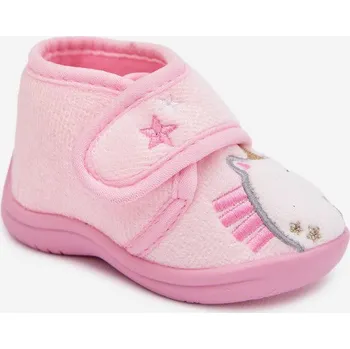 Chlapecké bačkory Dětské bačkory na suchý zip – růžové Jeselle Velikost: 21