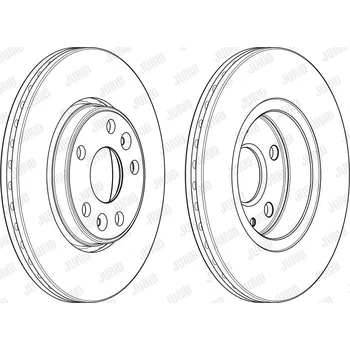Brzdový systém Brzdový kotouč JURID 563080JC
