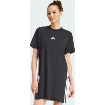 Dámské šaty ADIDAS ŠATY ESSENTIALS 3-STRIPES TEE 2XS BÍLÁ|ČERNÁ