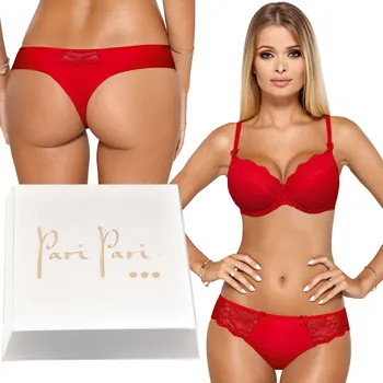 Dámské spodní prádlo Paripari červená souprava spodního prádla velikost 70C