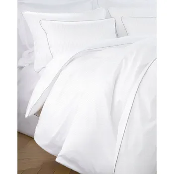 Povlečení Povlečení damašek bílé s černým lemováním 140x200 MARO HOME