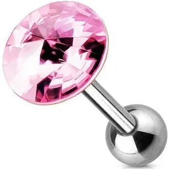 Piercing Cartilage piercing do ucha - kolečko (růžová)