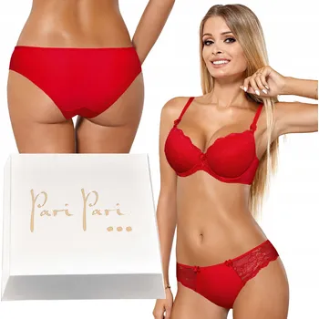 Dámské spodní prádlo Paripari červená souprava spodního prádla velikost 80D