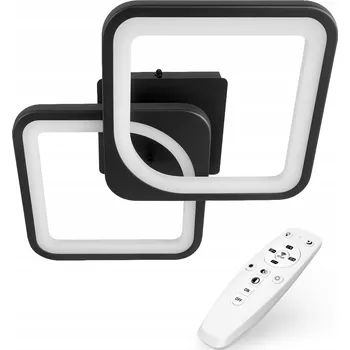 Stropní svítidlo LED Závěsný moderní lustr stropní svítidlo 54W CCT Dálkové ovládání dálkový ovladač