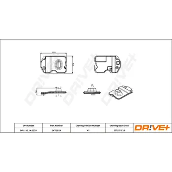 Hydraulický filtr Hydraulický filtr, automatická převodovka Dr!ve+ DP1110.14.0024