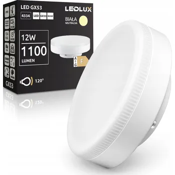 Žárovka LED žárovka GX53 12W 1100lm Energeticky úsporná Silná bílá neutrální 4000K