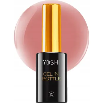 Lak na nehty Yoshi Gel In Bottle No.10 Stavební gel na nehty, teplá růžová, 10 ml