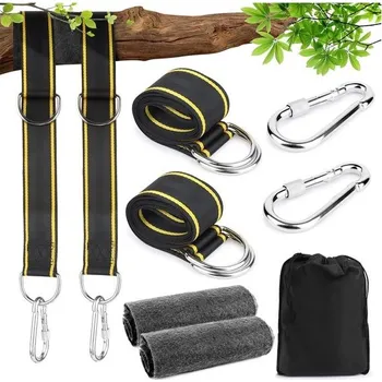 Zahradní nábytek Houpačka, houpací síť, sada pro upevnění houpací sítě, závěsné křeslo, houpačka, stromeček se 2