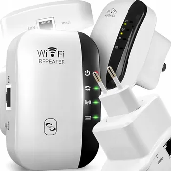 Zesilovač signálu Wi-FI Výkonný opakovač přístupového bodu Router 300 Mb/s 2.4 GHz