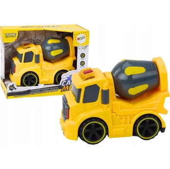autíčko Autíčko Betonárna Otočný pohon Světla Zvuky Žlutá