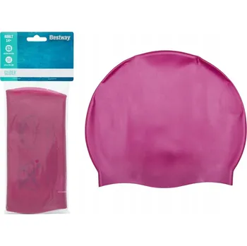 Silikonová plavecká čepice růžová Bestway 26006