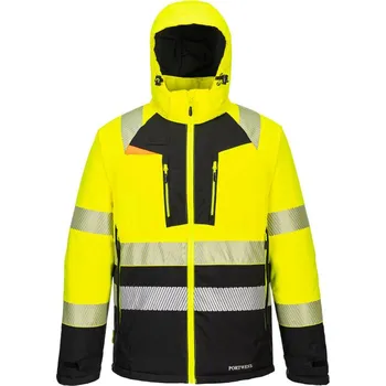 Pracovní oblečení PORTWEST Bunda DX430Hi-Vis třída 2, zimní, reflexní POR-DX430YBR4XL 4XL Žlutá/černá