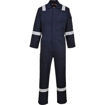 montérky PORTWEST Kombinéza Flame Resistant Light Weight Anti-Static FR28, 280g POR-FR28NAR5XL Navy 5XL Standartní