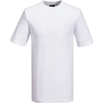 Pracovní oblečení PORTWEST Tričko Turin Premium B195, krátký rukáv POR-B195WHRXXXL 3XL Bílá