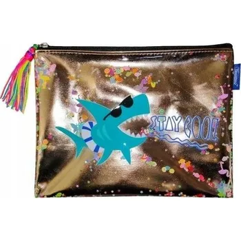 Peněženka Pouzdro/Peněženka na zip Žralok zlatá