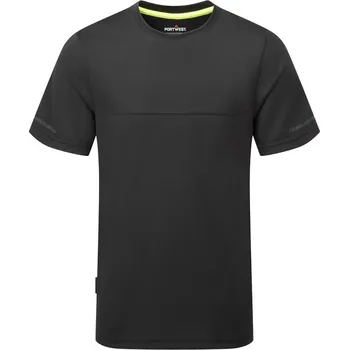 pracovní tričko PORTWEST Tričko EV411, krátký rukáv POR-EV411BKR4XL Černá 4XL
