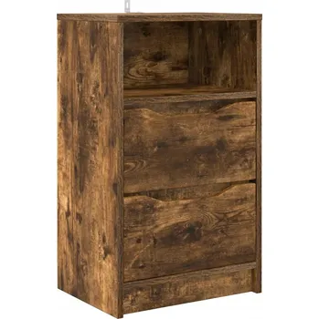 Noční stolek Noční stolek se zásuvkou Dub kouřový 40 x 30 x 467 cm