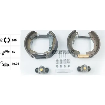 Brzdová čelist Sada brzdových čelistí TEXTAR 84044900