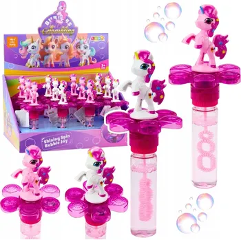 Bublifuk Bublifuk Jednorožec 20 cm – Otáčecí Květinka se Světlem