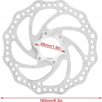 IP kamera BRZDOVÝ KOTOUČ Z NEREZOVÉ OCELI 160MM PRO KOLO + 6 ŠROUBŮ