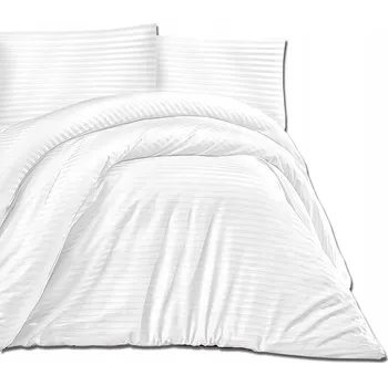 Povlečení Povlečení bavlněný satén damašek 200x220 bílé