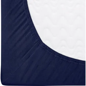 Prostěradlo Prostěradlo s gumou 90x200 jersey 100% BAVLNA, tmavě modrá (granátová)