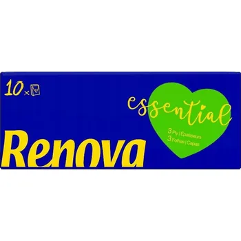 Papírový kapesník Hygienické kapesníčky bez vůně Renova 3 vrstvé, 9 ks