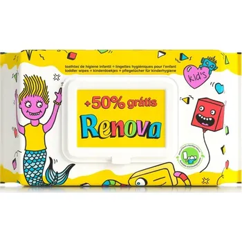 Toaletní papíry Vlhčený toaletní papír pro děti Renova 60 ks