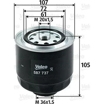 Palivový filtr Palivový filtr VALEO 587737