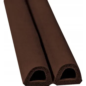 Těsnění do okna a dveří Okenní těsnění hnědé Motive 0,9 x 600 x 5 mm