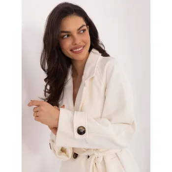 Dámský kabát Kabát IT EN A9589.58 ecru jedna velikost