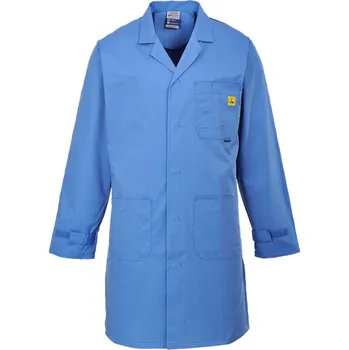 montérky PORTWEST Plášť ESD AS10, antistatický POR-AS10HBR5XL 5XL Modrá hamilton