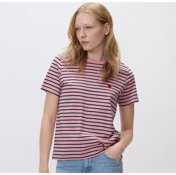 Dámské tričko Reserved - Tričko s&nbsp;ozdobným srdcem - vícebarevná - 165HT-MLC - 165HT-MLC-L