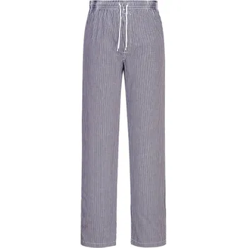 PORTWEST Kalhoty Bromley Chefs C079, do pasu, se šňůrkou POR-C079CHRXXXXL 4XL Modrá kostka