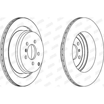 Brzdový kotouč Brzdový kotouč JURID 563023JC-1