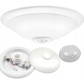 Stropní Svítidlo LED svítidlo 2x E27 s pohybovým a soumrakovým senzorem