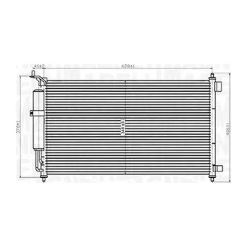 Výparník klimatizace Kondenzátor, klimatizace MAGNETI MARELLI 350203829000